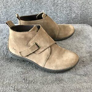 B.O.C. Ankle Boots Women's Taupe Leather‎ Nubuck Size US 7.5 M
